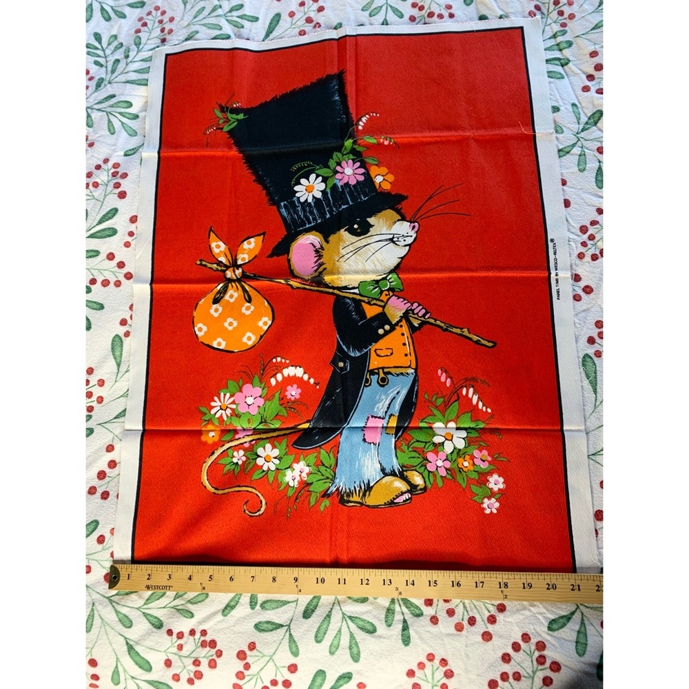 70s Wesco-Reltex Floral Mouse - Picture 5 of 7